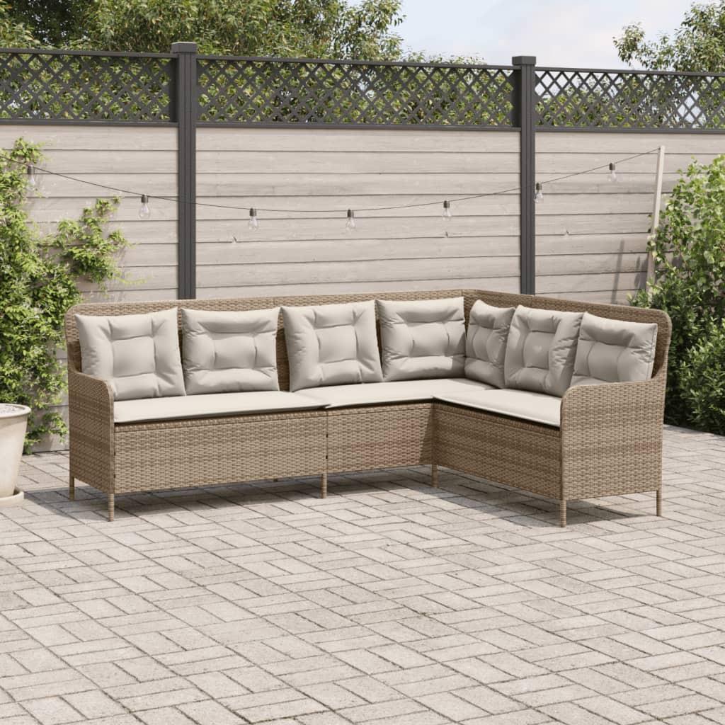 VidaXL Canapé de jardin rotin synthétique  