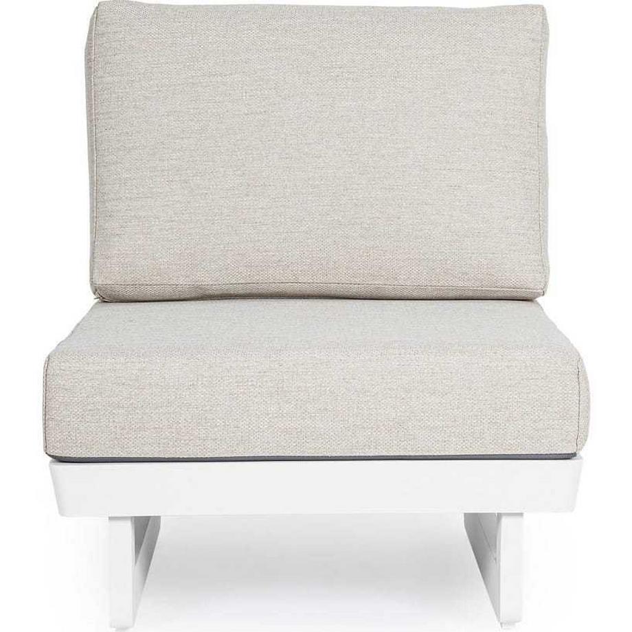 mutoni Sedia da giardino componibile Infinity bianca  