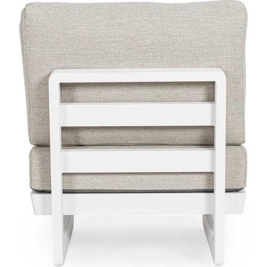 mutoni Sedia da giardino componibile Infinity bianca  