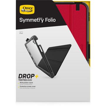 Cover Symmetry Folio Case per iPad 10th gen, antishock e cadute, custodia Folio protettiva sottile, testata a norme MIL-STD 810G, Rosso
