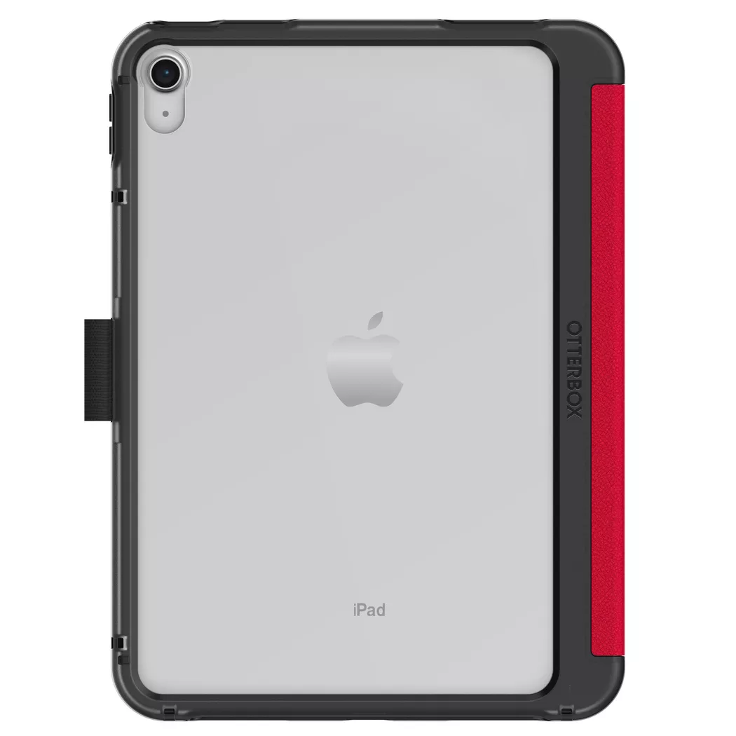 Otterbox - Symmetry Folio Hülle für iPad 10th gen, stoßfeste, sturzsichere, dünne Schutzhülle, nach Militärstandard getestet, Rot, 10