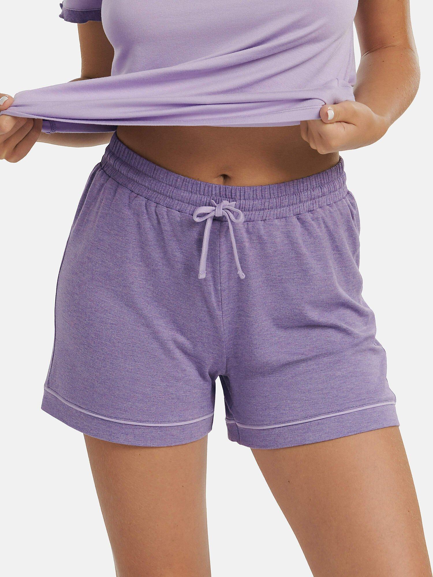 Image of Pyjama-shorts-strümpfe Laura Damen Violett Bedruckt L