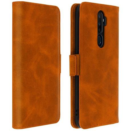 Avizar  Book Cover Oppo A9 2020/A5 2020 Braun 