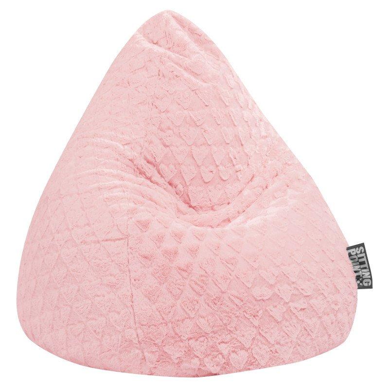 Sitting Point Sitzsack BeanBag Fluffy Hearts XL, rose  