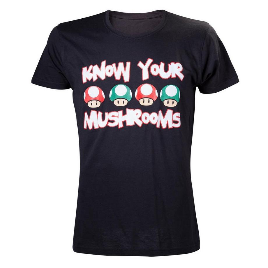 Bioworld Nintendo Know Your Mushrooms T-Shirt  