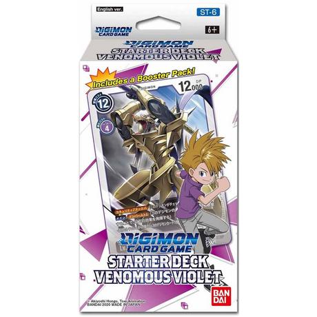 Bandai  Starter Deck Venomous Violet ST-6 - Digimon Card Game 