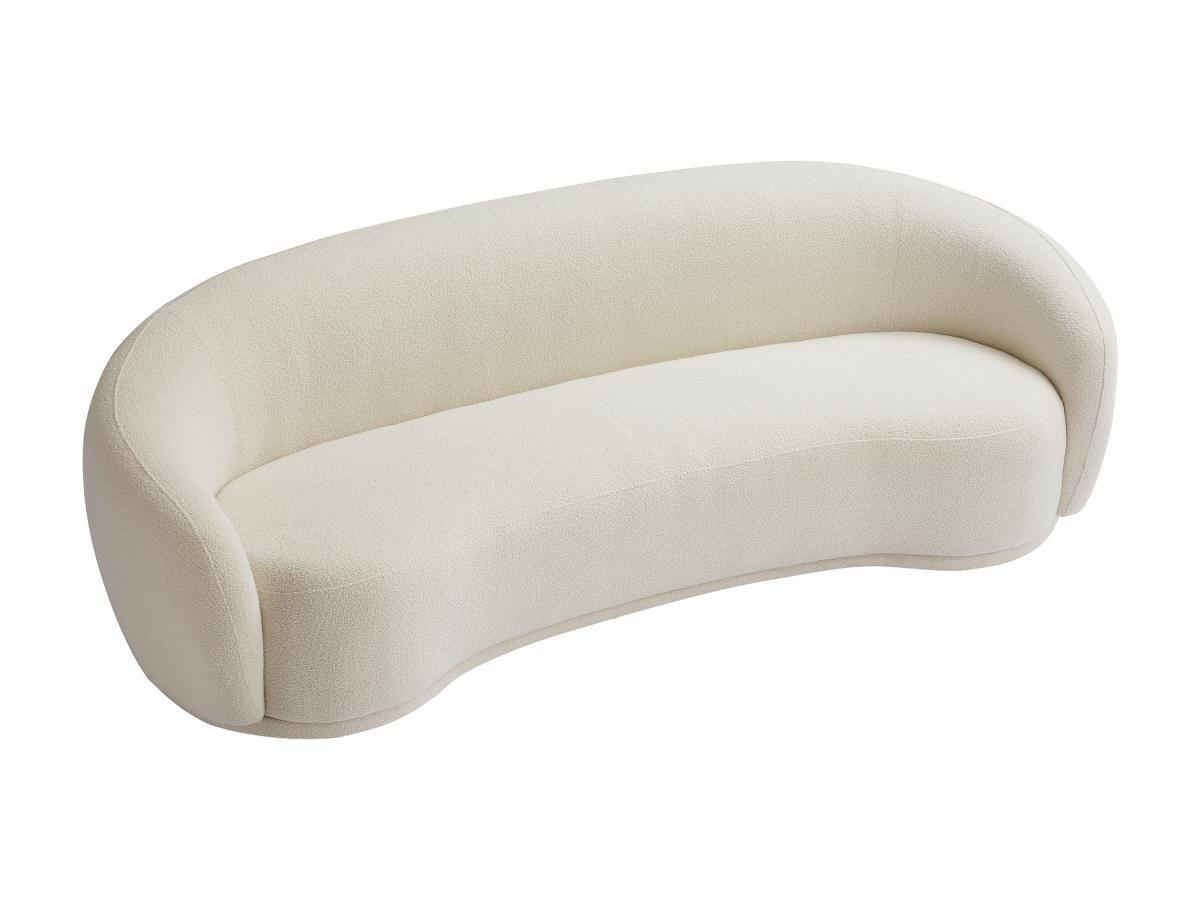 PASCAL MORABITO Sofa 3-Sitzer - Bouclé-Stoff - Beige - BOVANA von Pascal Morabito  