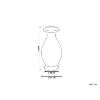 Beliani Dekovase aus Terrakotta Retro RAWAS  