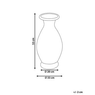 Beliani Vase décoratif en Terre cuite Méditerranéen RAWAS  