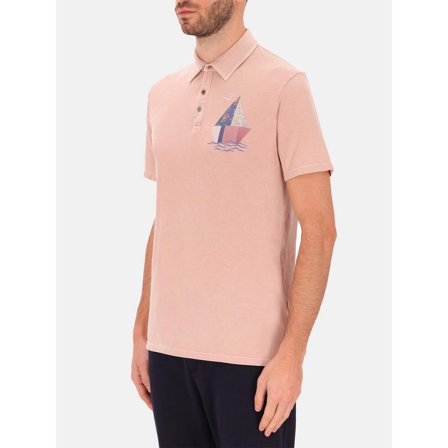 Distretto 12 Polo Chemise Imprimé Bateau  
