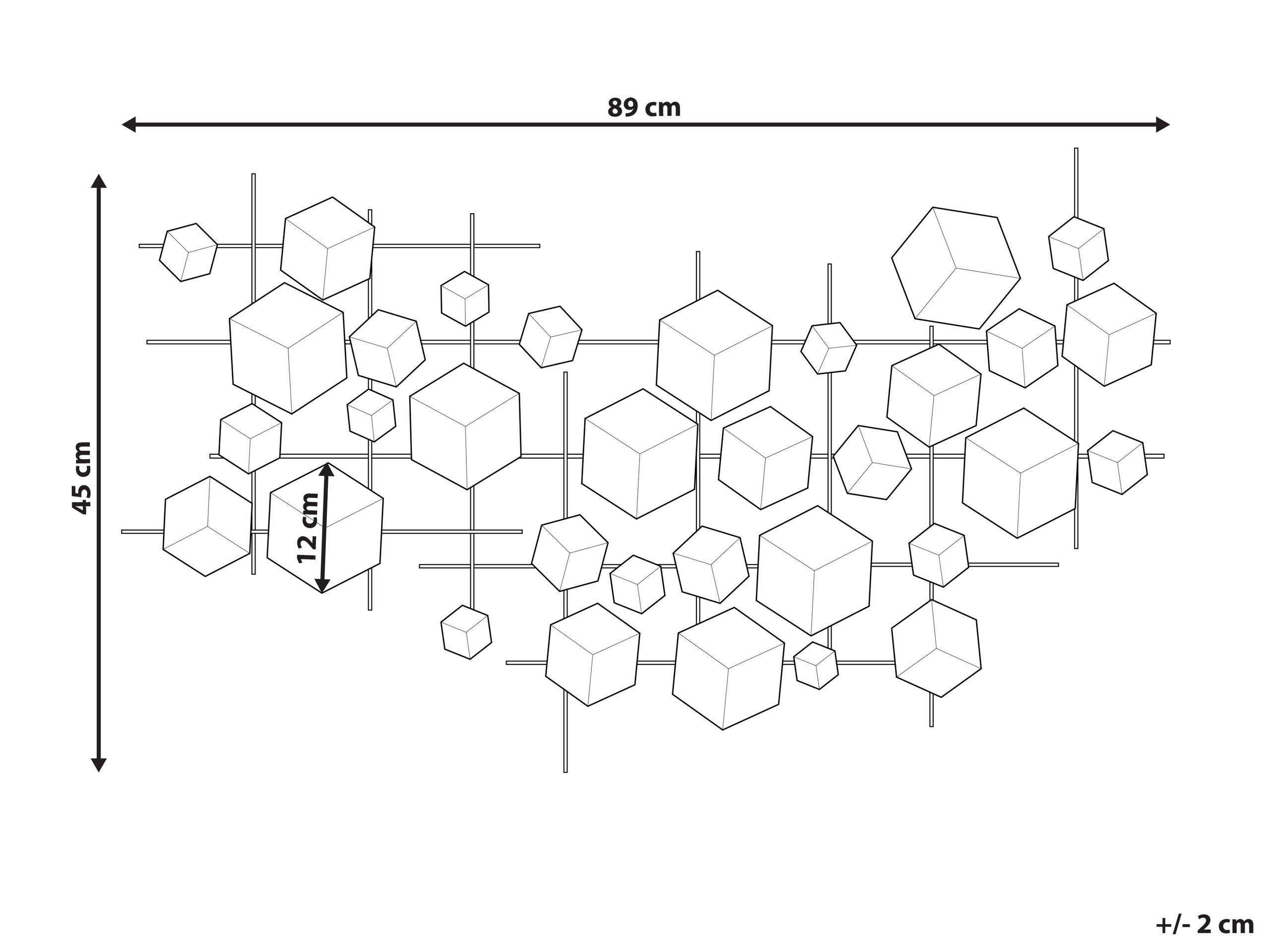 Beliani Décorations en Métal Rétro FLEROVIUM  