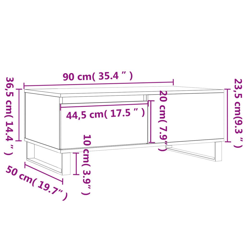 VidaXL Table basse bois d'ingénierie  