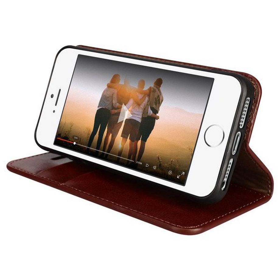 Avizar  iPhone 5, 5s, SE Schutzhülle Echtleder 