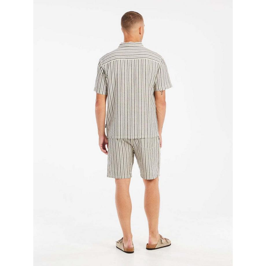 PROTEST PRTDebut Camicia a Righe Maniche Corte  