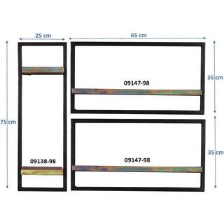 mutoni Wandregal River bunt 95x25x75 (3-tlg)  