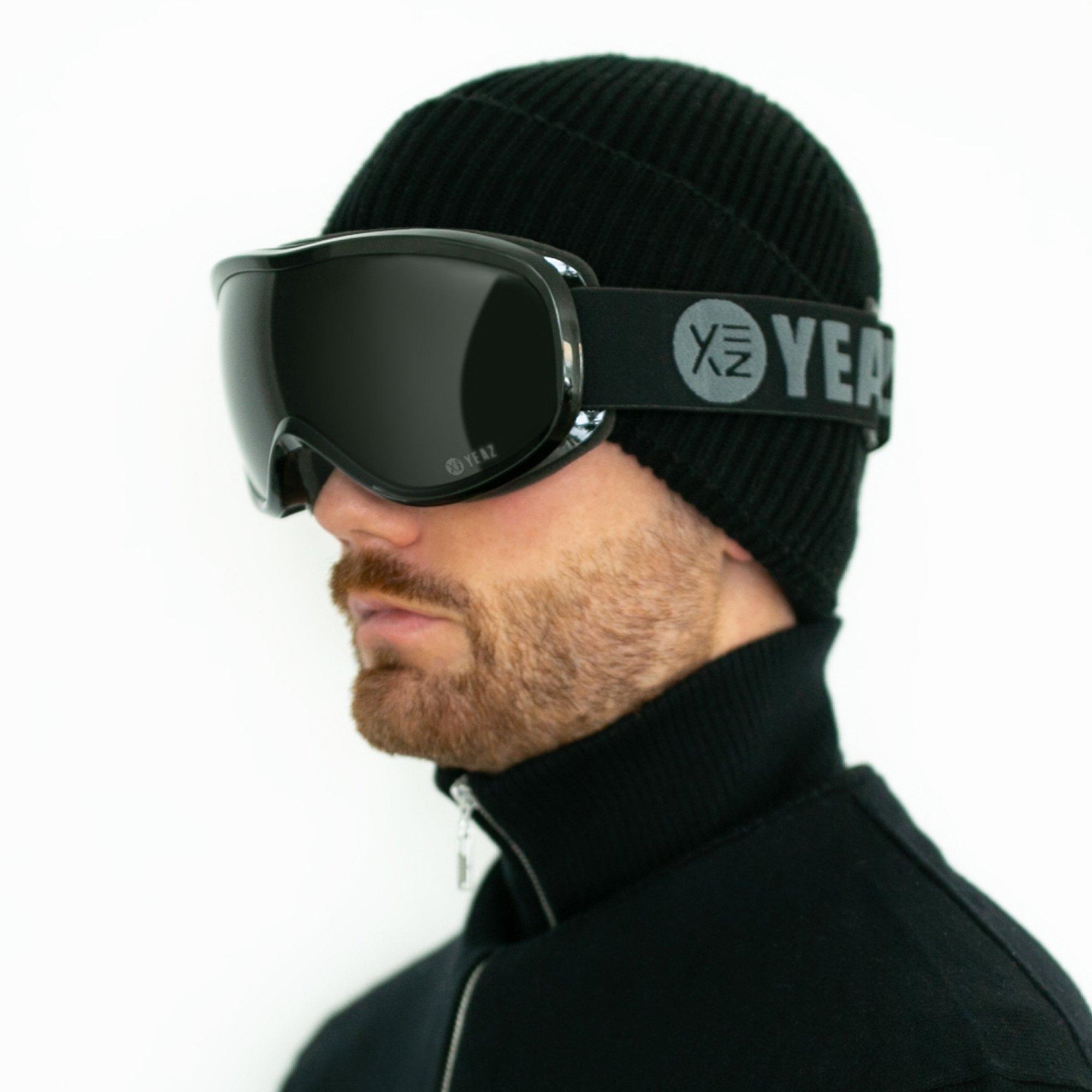 YEAZ  STEEZE Occhiali da sci e snowboard nero/nero 