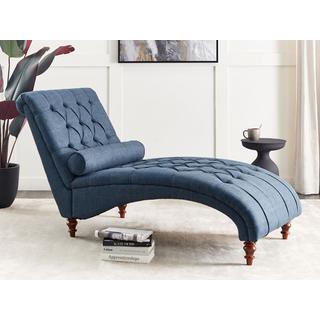 Beliani Chaise longue en Polyester Glamour MURET  