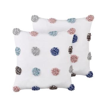 Lot de 2 coussins en Coton Moderne BRACKEN