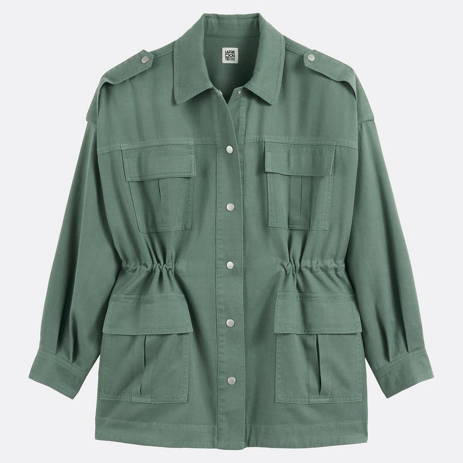 La Redoute Collections Giacca Sahariana Ampia Lyocell Cotone  