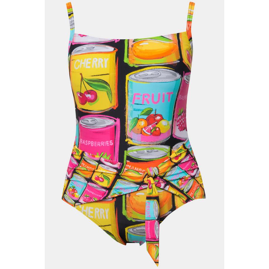 Ulla Popken Costume da bagno stampa frutta in scatola coppe morbide  