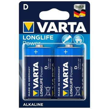 Batteria alcalina Longlife Power, tipo Mono / D / LR20, 1,5 V, set di 2