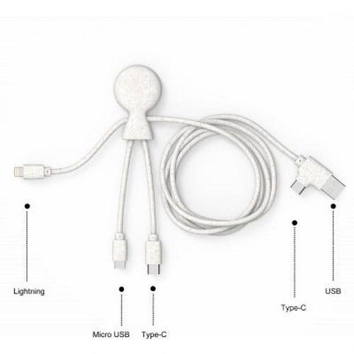 Xoopar  Câble USB A+C/micro USB & USB C & Lightning 