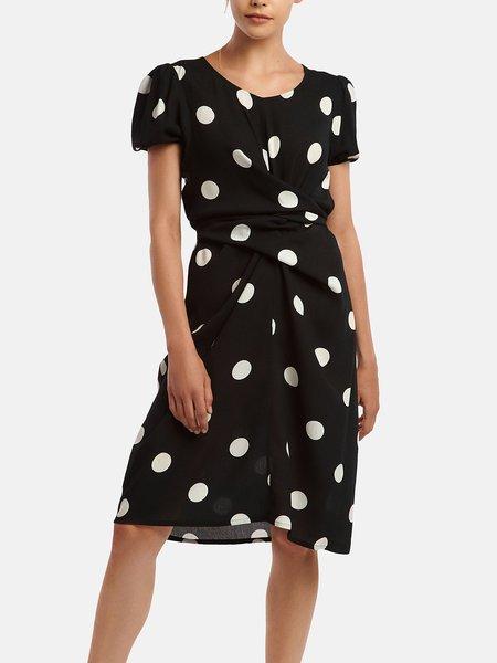 Image of Sommerkleid Mit Kurzen Ärmeln Manila Unisex Schwarz XL