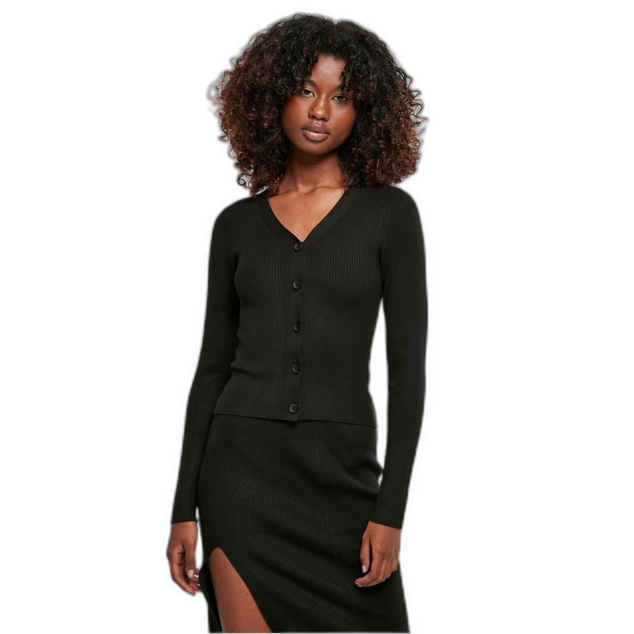 URBAN CLASSICS Cardigan court en tricot côtelé  