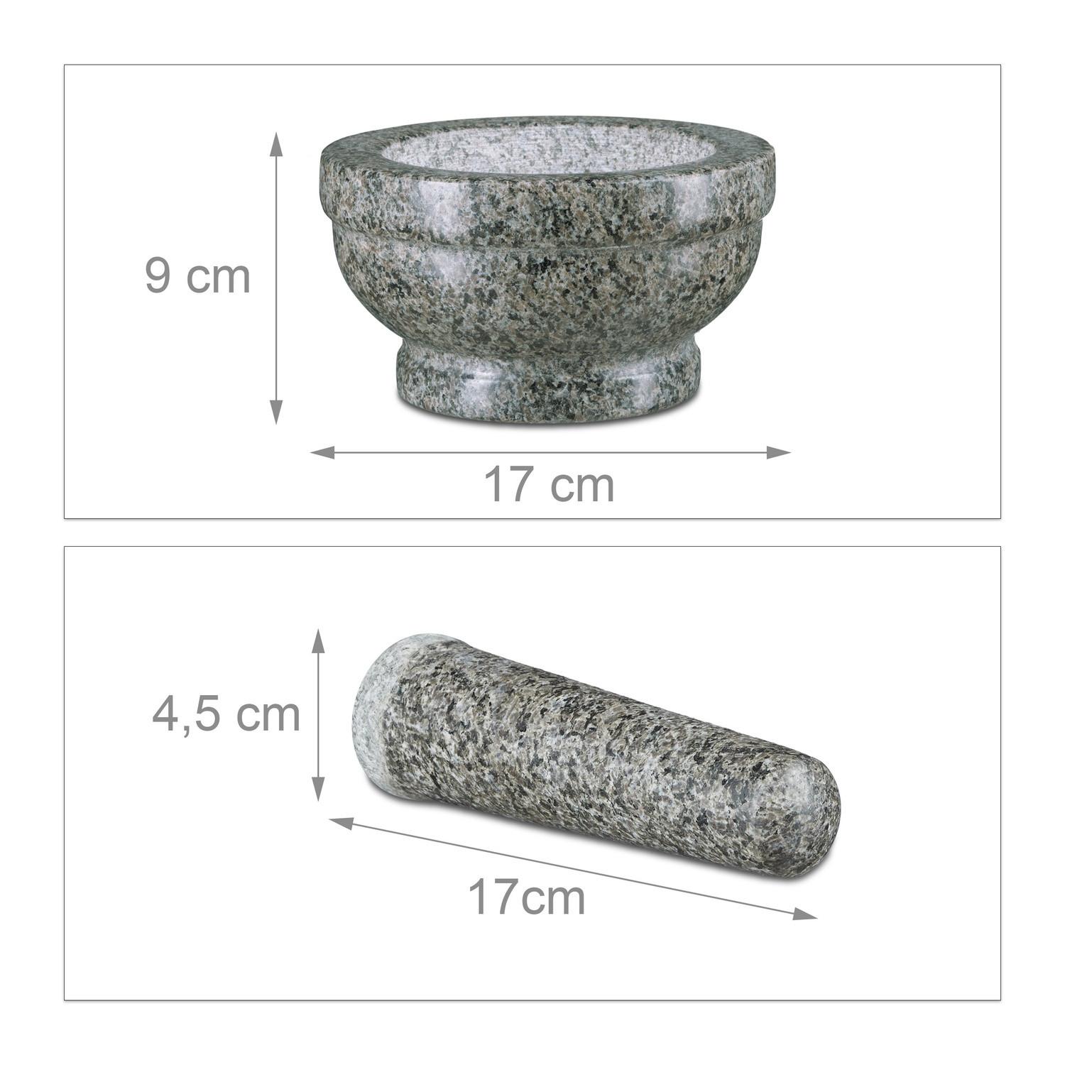 B2X Mortier et pilon en granit 17 cm  
