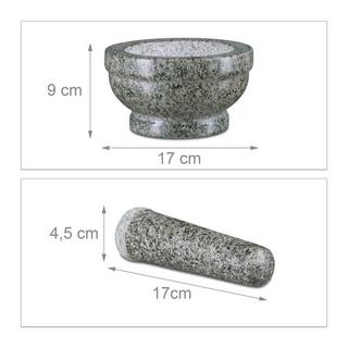 B2X Mortier et pilon en granit 17 cm  