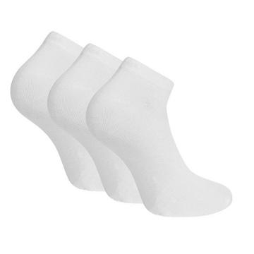 Socquettes en Bambou, Blanc - Lot de 3