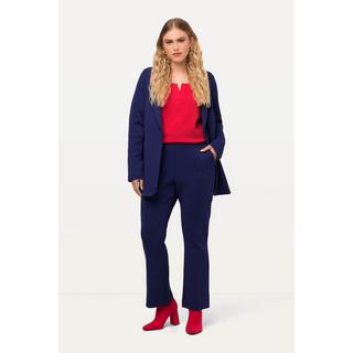 Ulla Popken  Pantalon en jersey point de Rome, bas évasé 