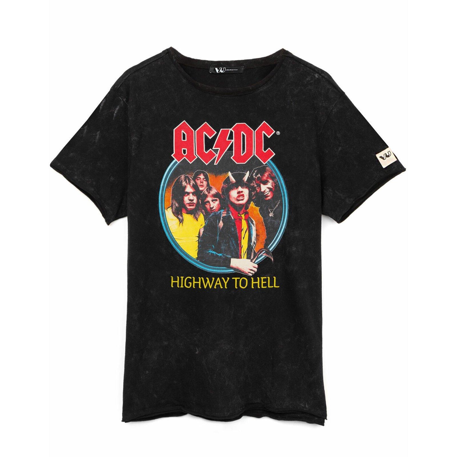 Image of Acdc Highway To Hell Tshirt Damen Schwarz S