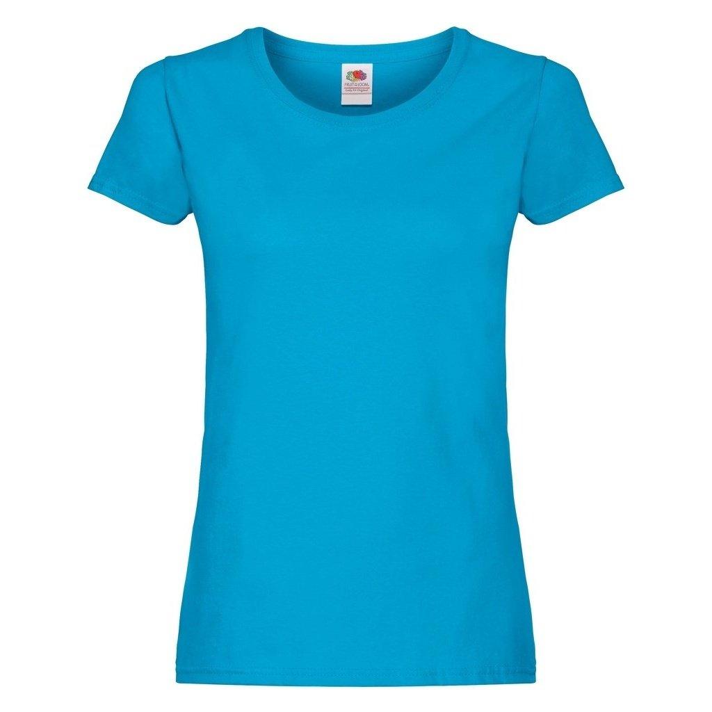 Image of Ladyfit Tshirt, Kurzärmlig Damen Blau XL