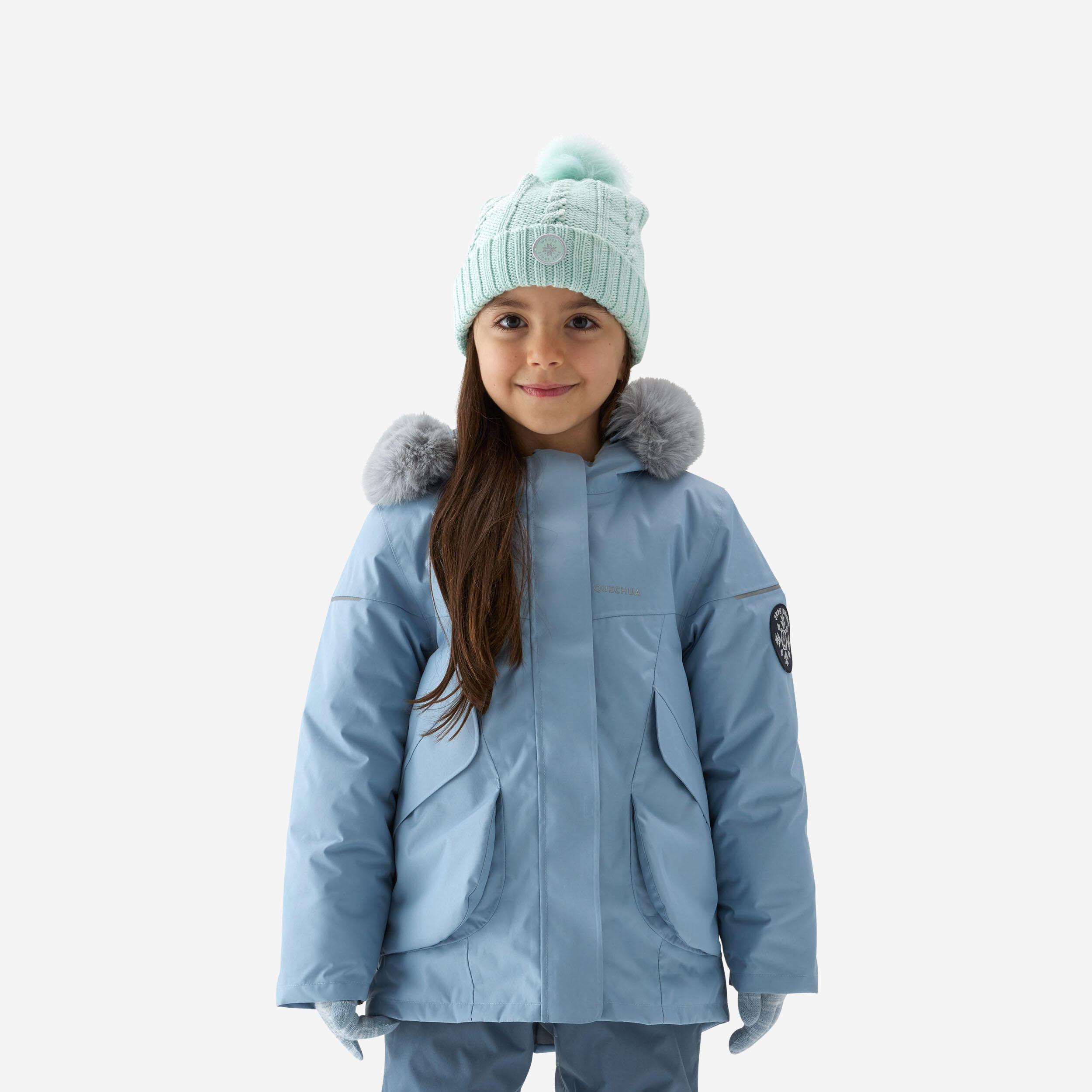 Image of Parka - Sh500 Unisex Blau Bedruckt 89-95CM