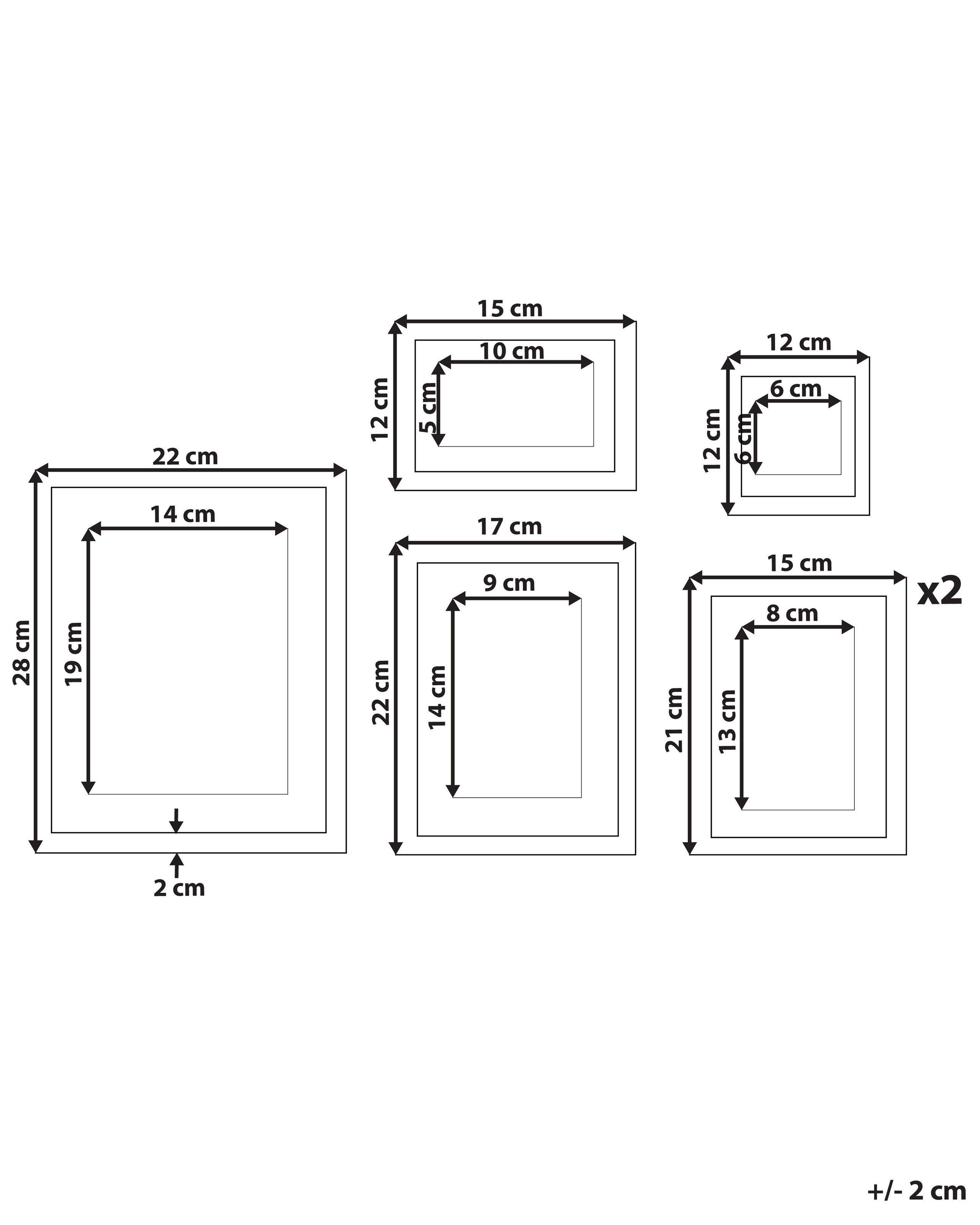 Beliani Cadre photo en MDF Scandinave ZINARE  