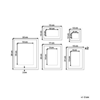 Beliani Cadre photo en MDF Scandinave ZINARE  