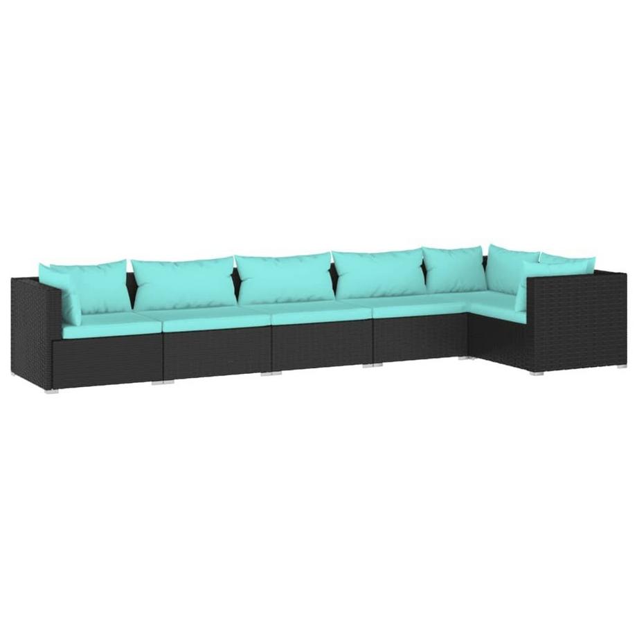 Garten-lounge-set poly-rattan