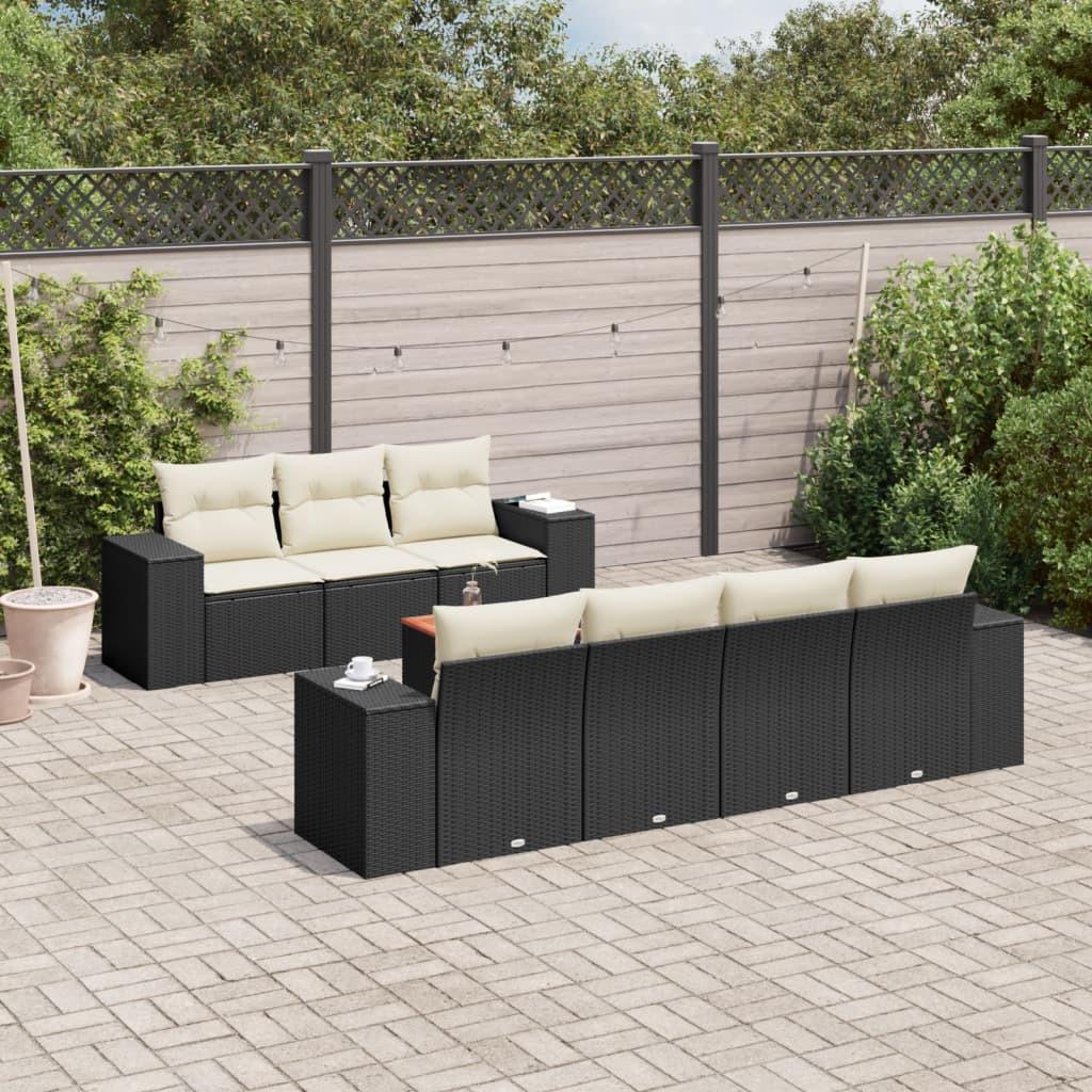 VidaXL Ensemble de canapés de jardin rotin synthétique  