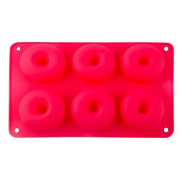 Donutform aus Silikon - Rot
