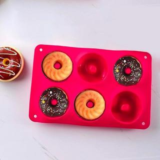 Northio Moule Donut en Silicone - Rouge  