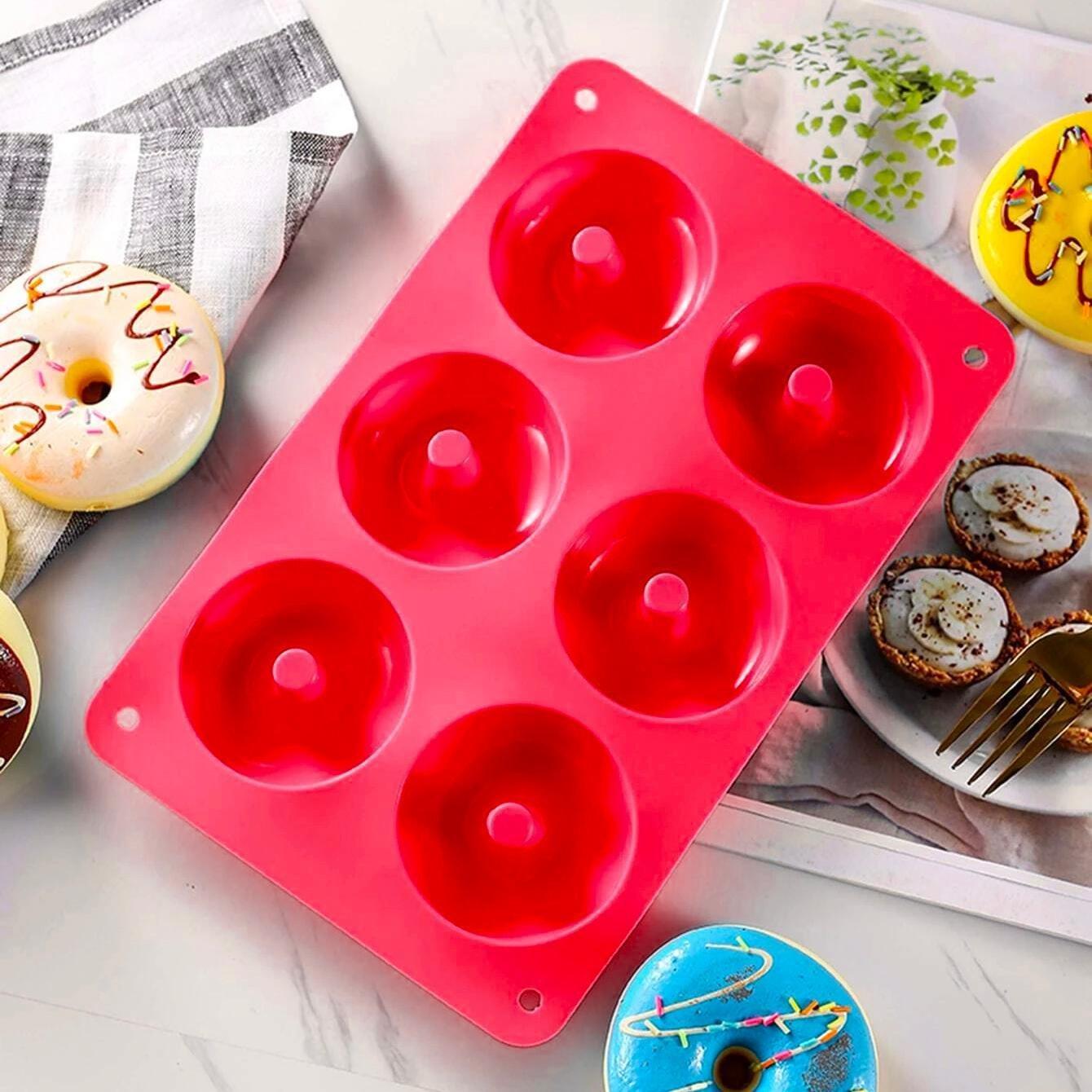 Northio Moule Donut en Silicone - Rouge  