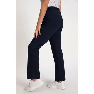 Ulla Popken  Pantaloni basic elasticizzati modello Mony in tessuto che non sbiadisce con taglio della gamba leggermente affusolato 