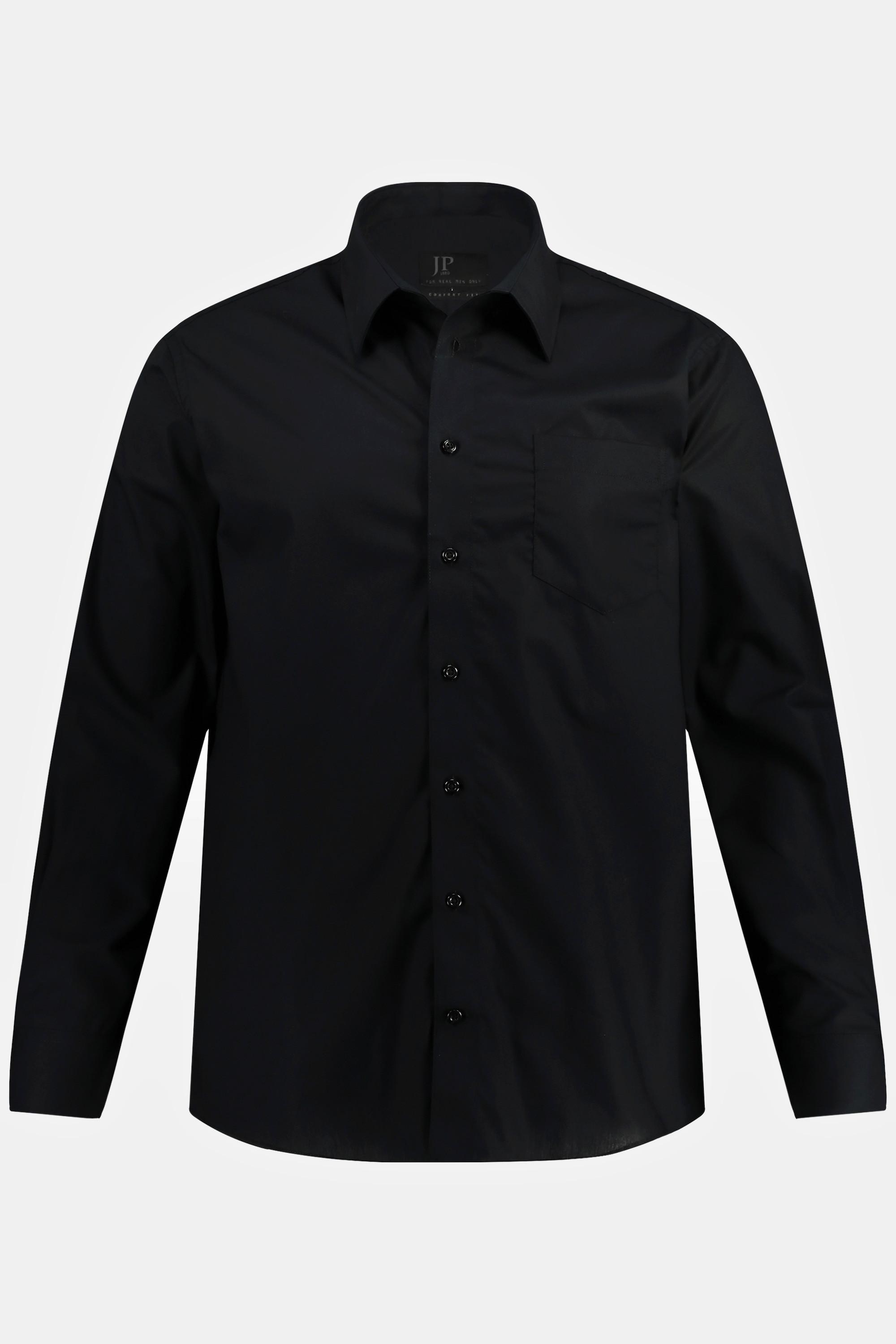 JP1880  Chemise Business à col Vario, coupe Comfort Fit noir 