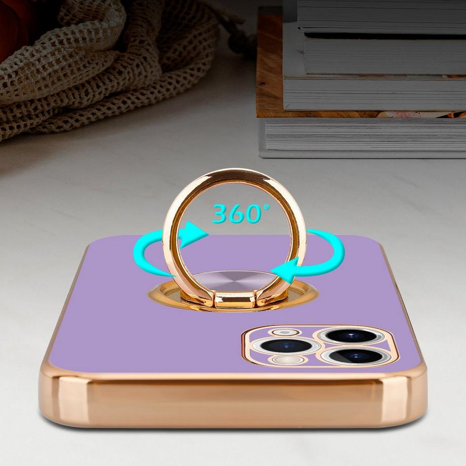 Cadorabo  Hülle für Apple iPhone 11 PRO mit Ring - Schutzhülle 