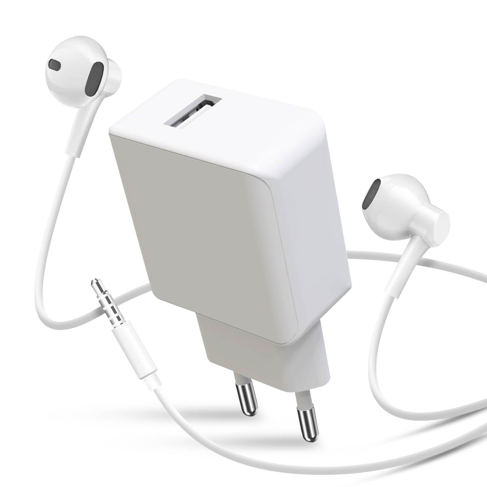 Image of Set: Netzteil + 3.5mm Klinkenkopfhörer