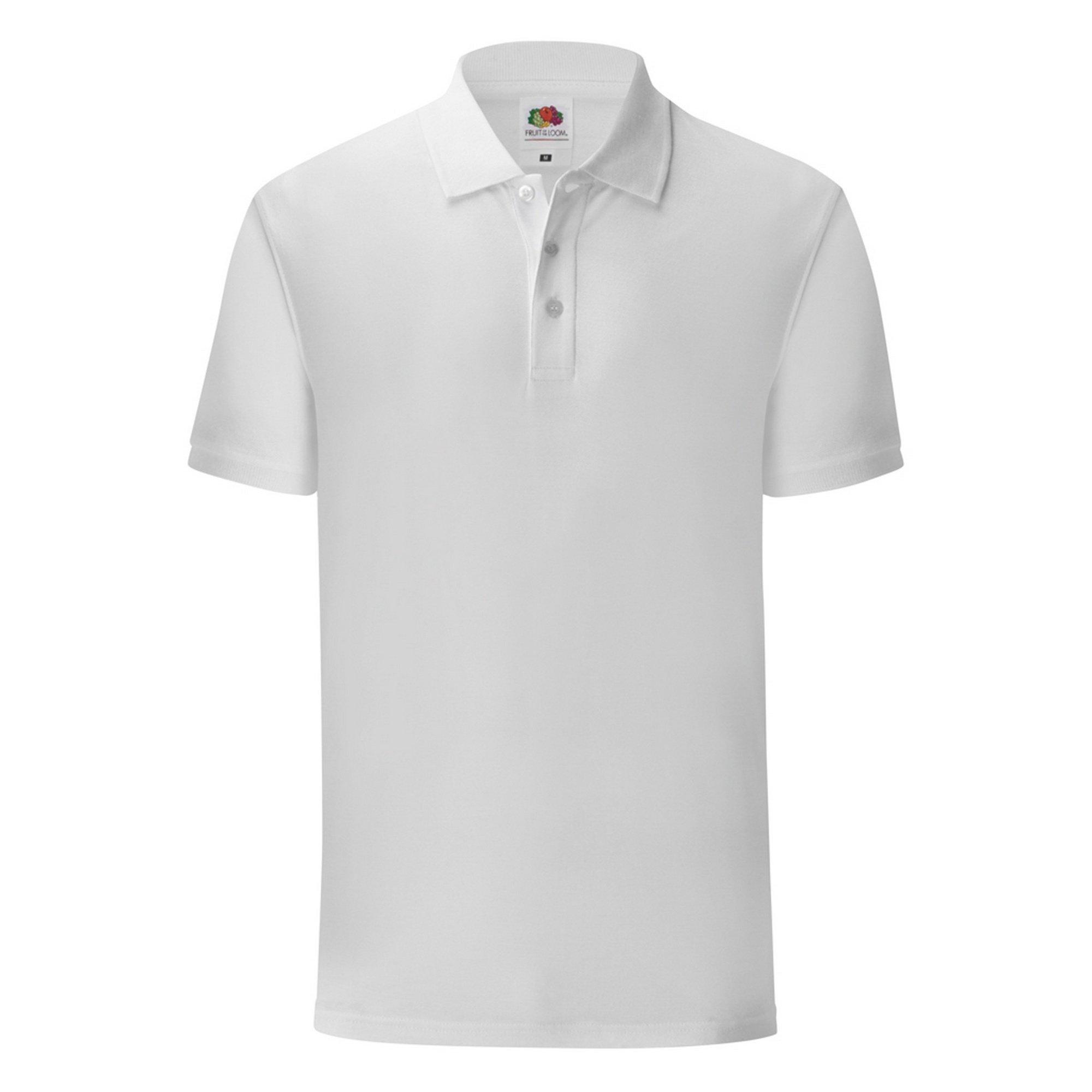 Image of Iconic Pique Polo Shirt Herren Weiss XXL
