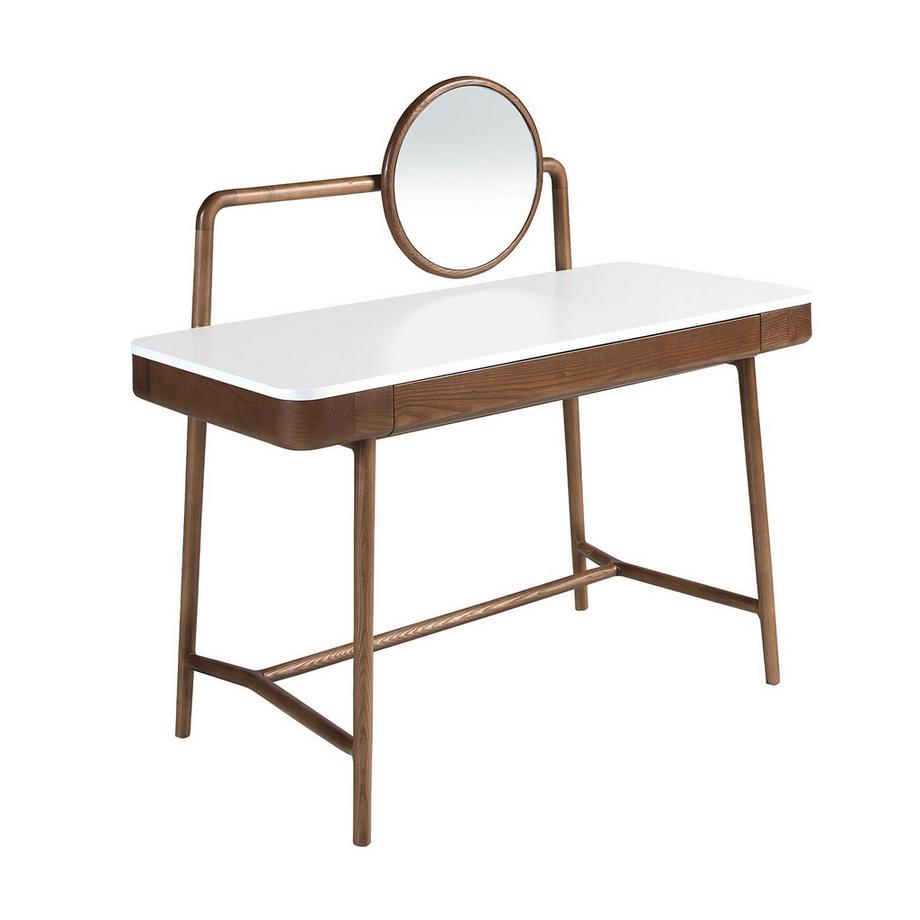 Scrivania toeletta con specchio dal design moderno