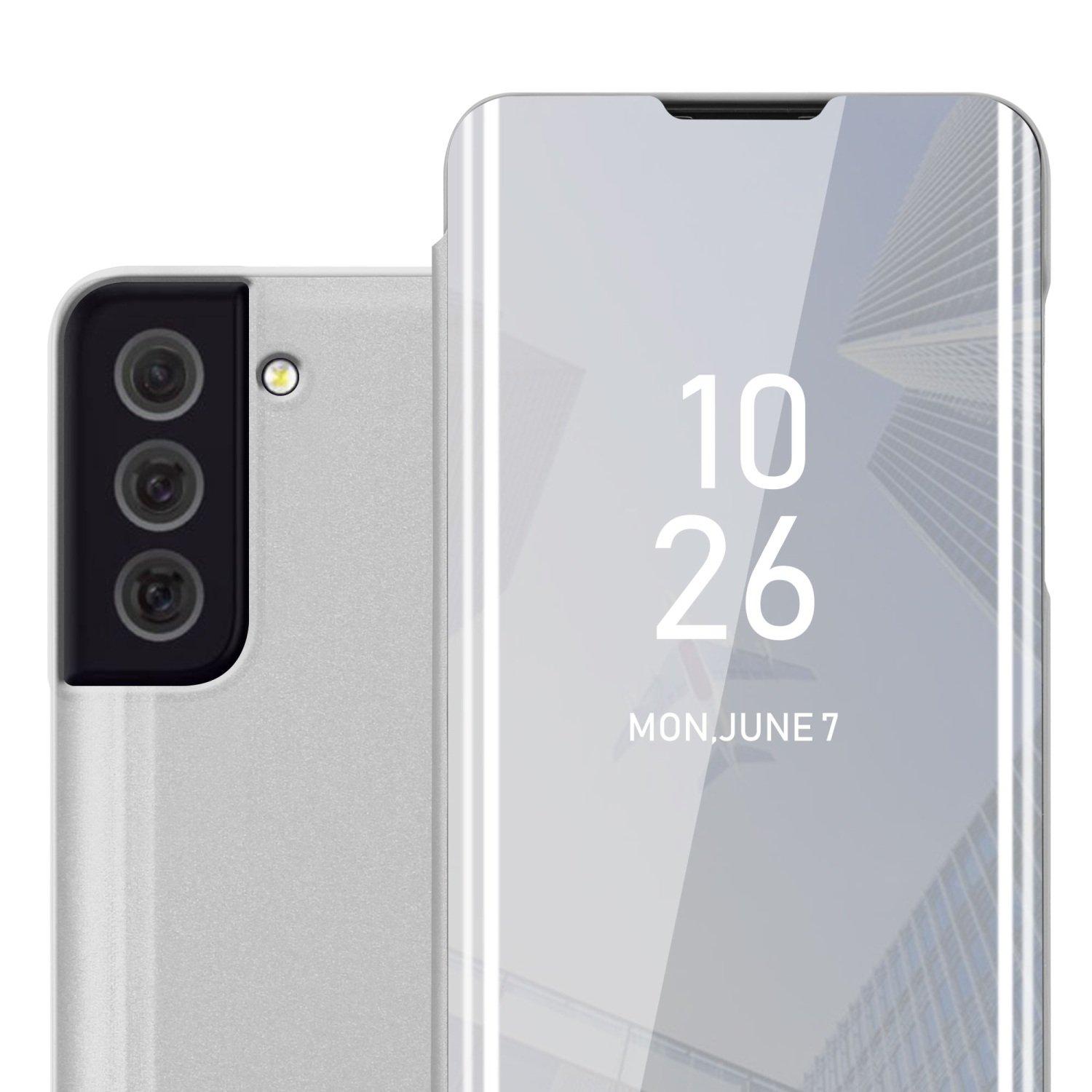 Image of Hülle für Samsung Galaxy S22 Spiegel Standfunktion 360 Grad Schutz