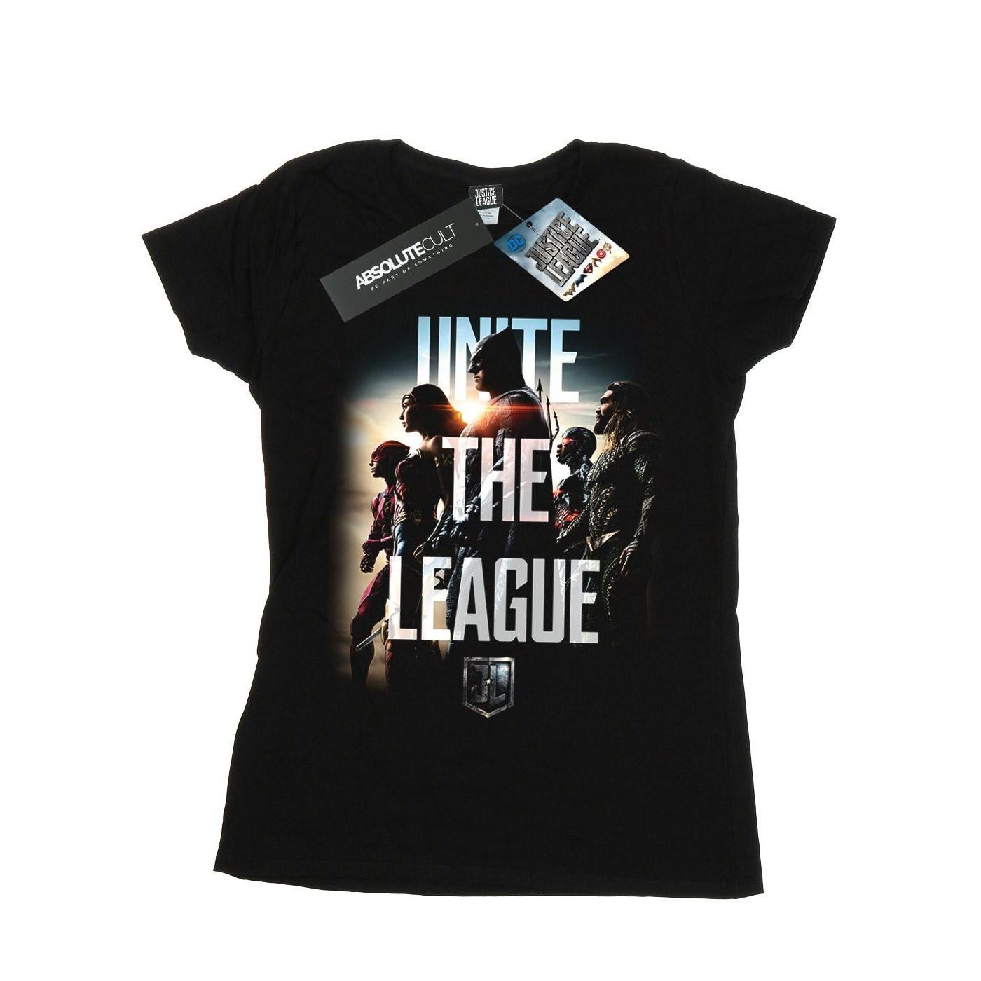 Image of Justice League Movie Unite The League Tshirt Damen Schwarz XXL